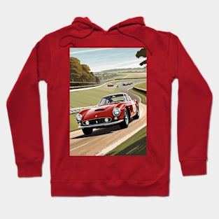 Italian Red GT Classic Car Poster Hoodie